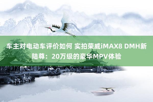 车主对电动车评价如何 实拍荣威iMAX8 DMH新陆尊：20万级的豪华MPV体验