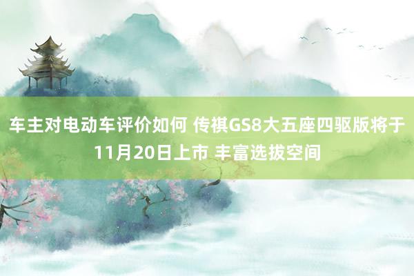 车主对电动车评价如何 传祺GS8大五座四驱版将于11月20日上市 丰富选拔空间